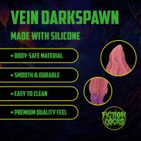 Fiction Cocks Vein Darkspawn - Silikonowy korek analny - Fioletowy, zdjęcie 7