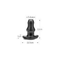 PerfectFitBrand Double Tunnel Plug - Ontto anaalitappi - M - Musta, kuva 4
