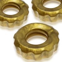 Hunkyjunk Super Huj - Lot de 3 cockrings extensibles - Bronze métallisé, photo 3