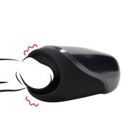 Loveline Vibrating Masturbator Sleeve - Liquorice Black