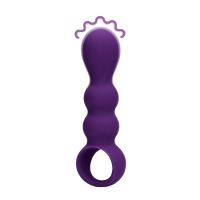 Loveline Dråbeformet Anal Vibrator - Klar Lilla