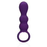 Loveline Dråbeformet Anal Vibrator - Klar Lilla, billede 5