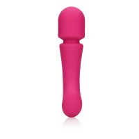 Loveline ultrapehmeä silikoninen kaksipäinen wand-vibraattori - Prestone Pink, kuva 2