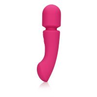 Loveline ultrapehmeä silikoninen kaksipäinen wand-vibraattori - Prestone Pink, kuva 3