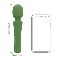 Loveline Varinha Vibratória Massajadora Potente com Pega Fixa - Green Mumba, imagem 7
