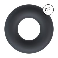 Levelz Solid - Cockring en silicone - XS - Noir