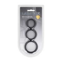 Levelz Wide O Penisringset i silikon 3-pack - S/M/L - Svart, bild 3