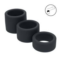 Levelz Ball Strap in Silicone Liquido Set di 3 - S/M/L - Nero