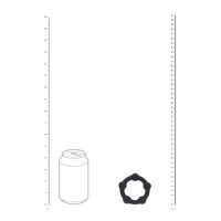 Levelz Cockring in Silicone con Perline - M - 35mm - Nero, immagine 4