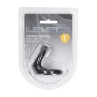 Levelz Double O Cockring em Silicone - S - Preto, imagem 5