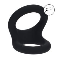 Levelz Double O Cockring in Silicone - M - Nero