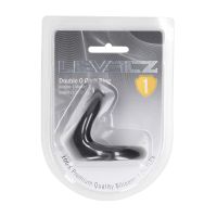 Levelz Double O Cockring in Silicone - M - Nero, immagine 5
