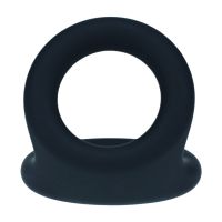 Levelz Double O Cockring in Silicone - M - Nero, immagine 4
