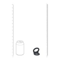 Levelz Double O Cockring in Silicone - M - Nero, immagine 7