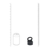 Levelz Wide Double O Penisring i silikon - L - Svart, bilde 7