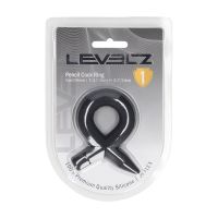 Levelz Pencil penisrengas nestemäistä silikonia - Musta, kuva 4
