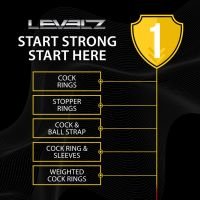 Levelz Cock and Ball Harness i silikone - Sort, billede 7