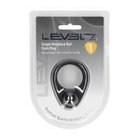 Levelz Cockring in Silicone Liquido con Peso Singolo - Nero, immagine 3