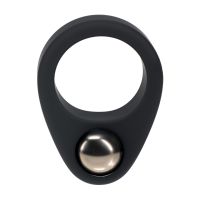 Levelz Cockring in Silicone Liquido con Peso Singolo - Nero, immagine 2