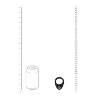 Levelz Cockring in Silicone Liquido con Peso Singolo - Nero, immagine 5