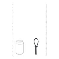 Levelz Cockring Lasso Largo Regolabile in Silicone - 5mm - Nero, immagine 5