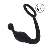 Levelz Cockring in Silicone con Stimolatore Prostatico - L - Nero