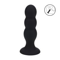 Levelz Plug anal en silicone liquide Tri Rattle - L - Noir