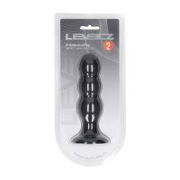 Levelz Plug anal en silicone liquide Tri Rattle - L - Noir, photo 3