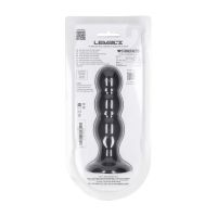 Levelz Plug anal en silicone liquide Tri Rattle - L - Noir, photo 2