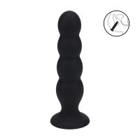 Levelz Quad Rattle Plug anal en silicone liquide - XL - Noir