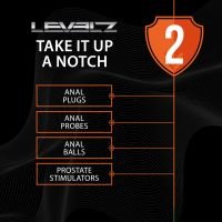 Levelz Bulb with Loop Prostatamassager i silikone - S - Sort, billede 7