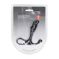 Levelz Massaggiatore Prostatico Rippled in Silicone con Anello Rigido - S - Nero, immagine 5