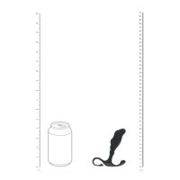 Levelz Massaggiatore Prostatico Rippled in Silicone con Anello Rigido - S - Nero, immagine 7