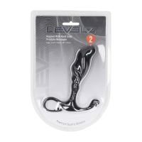 Levelz Rippled with Hard Loop Silicone Prostate Massager - L - Black, picture 2