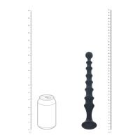 Levelz Sonda Anale Nervata Svasata in Silicone - Nera, immagine 5