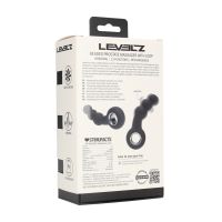 Levelz Vibrating Beaded Silicone Prostate Massager with Loop - Black, picture 6
