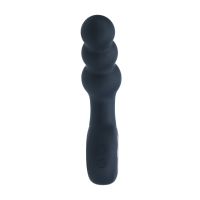 Levelz Vibrating Beaded Silicone Prostate Massager with Loop - Black, picture 2