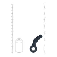 Levelz Vibrating Beaded Silicone Prostate Massager with Loop - Black, picture 7