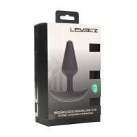 Levelz Classic vibrerende analplugg i silikon - M - Svart, bilde 4