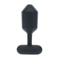 Levelz Hexagonal Vibrating Silicone Anal Plug - S - Black, picture 5