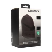 Levelz Säädettävä värisevä silikoninen terskastimulaattori - Musta, kuva 6