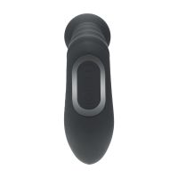 Levelz Stimulateur de prostate à billes vibrant, chauffant, flexible et tapotant en silicone - Noir, photo 3