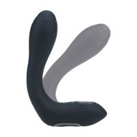 Levelz Vibrating Heating Bendable Tapping Silicone Prostate Stimulator - Black, picture 4