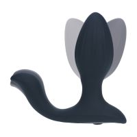 Levelz Plug Anal Vibratório e Rotativo em Silicone com Bola Estimuladora - Preto, imagem 3