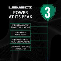 Levelz Plug Anal Vibratório e Rotativo em Silicone com Bola Estimuladora - Preto, imagem 7