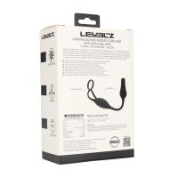 Levelz Vibrerende prostatastimulator i silikon med penis- og ballring - Svart - LVL03-0034BLK, bilde 6