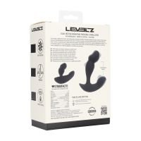 Levelz Stimulateur de prostate vibrant double moteur en silicone liquide avec télécommande - Noir, photo 7