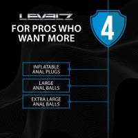 Levelz Round Analkugler i silikone - XL - 50mm - Sort, billede 6