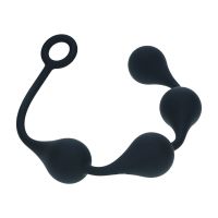 Levelz Waterdrop Analkugler i silikone - L - 40mm - Sort, billede 2