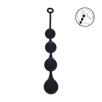 Levelz Waterdrop silikoniset anaalipallot - XL - 50mm - Musta